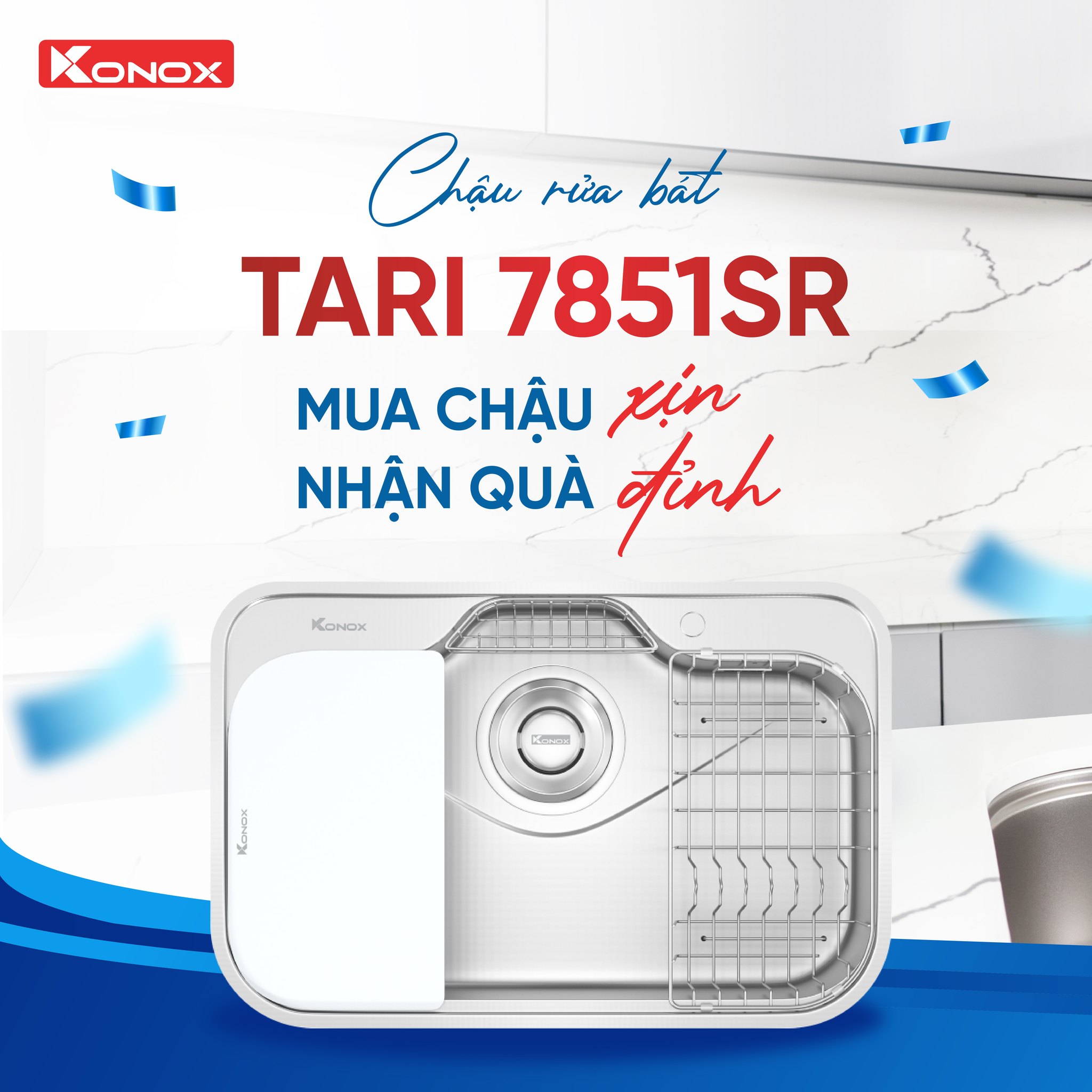 Chậu rửa bát phong cách Nhật Tari Series