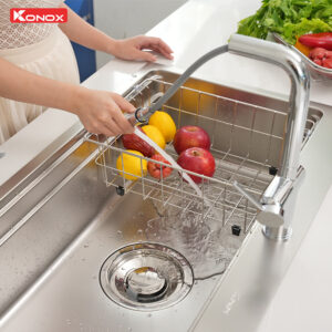 chậu rửa bát 1 hố chống xước konox KN8751TS Dekor