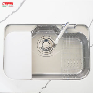 chậu rửa bát inox 1 hố phong cách nhật bản Konox Tari 7851SR