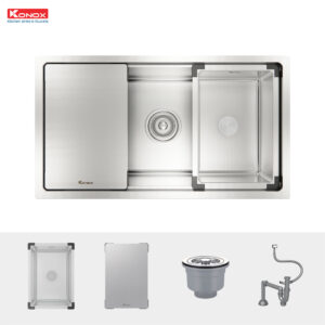 phụ kiện chậu rửa bát 1 hố chống xước Konox 8146Su dekor
