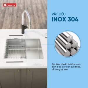 Chậu rửa KONOX chống xước KN6044SU Dekor chậu rửa bát KN6044SU Dekor