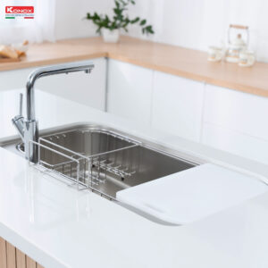 chậu rửa bát inox 1 hố phong cách Nhật bản Konox Tari 9051SR