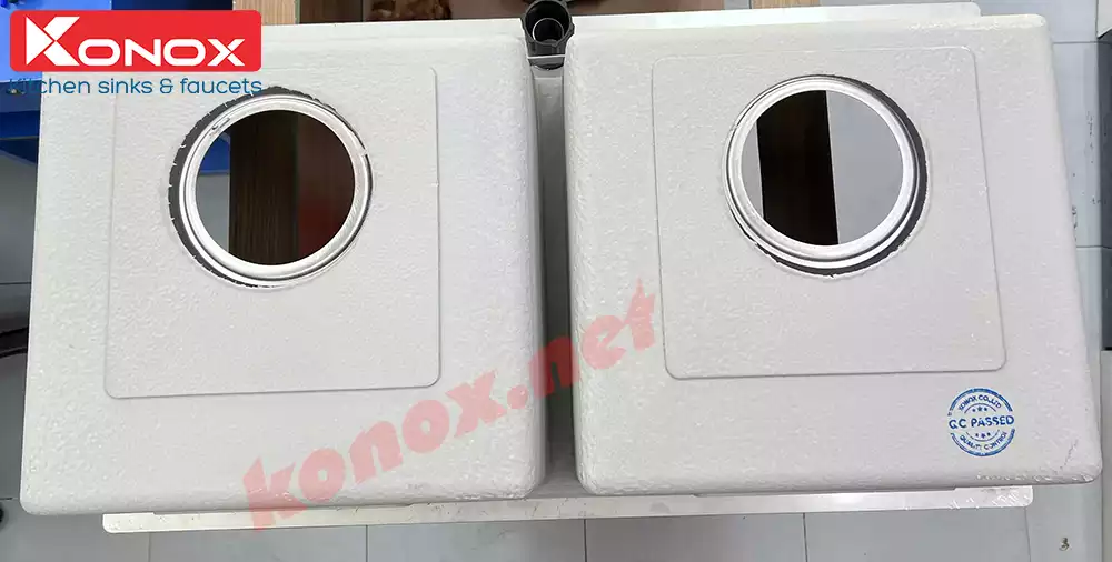 Chậu rửa rửa KONOX Workstation Sink – Topmount Sink KN8850TD đáy chậu Konox KN8850TD
