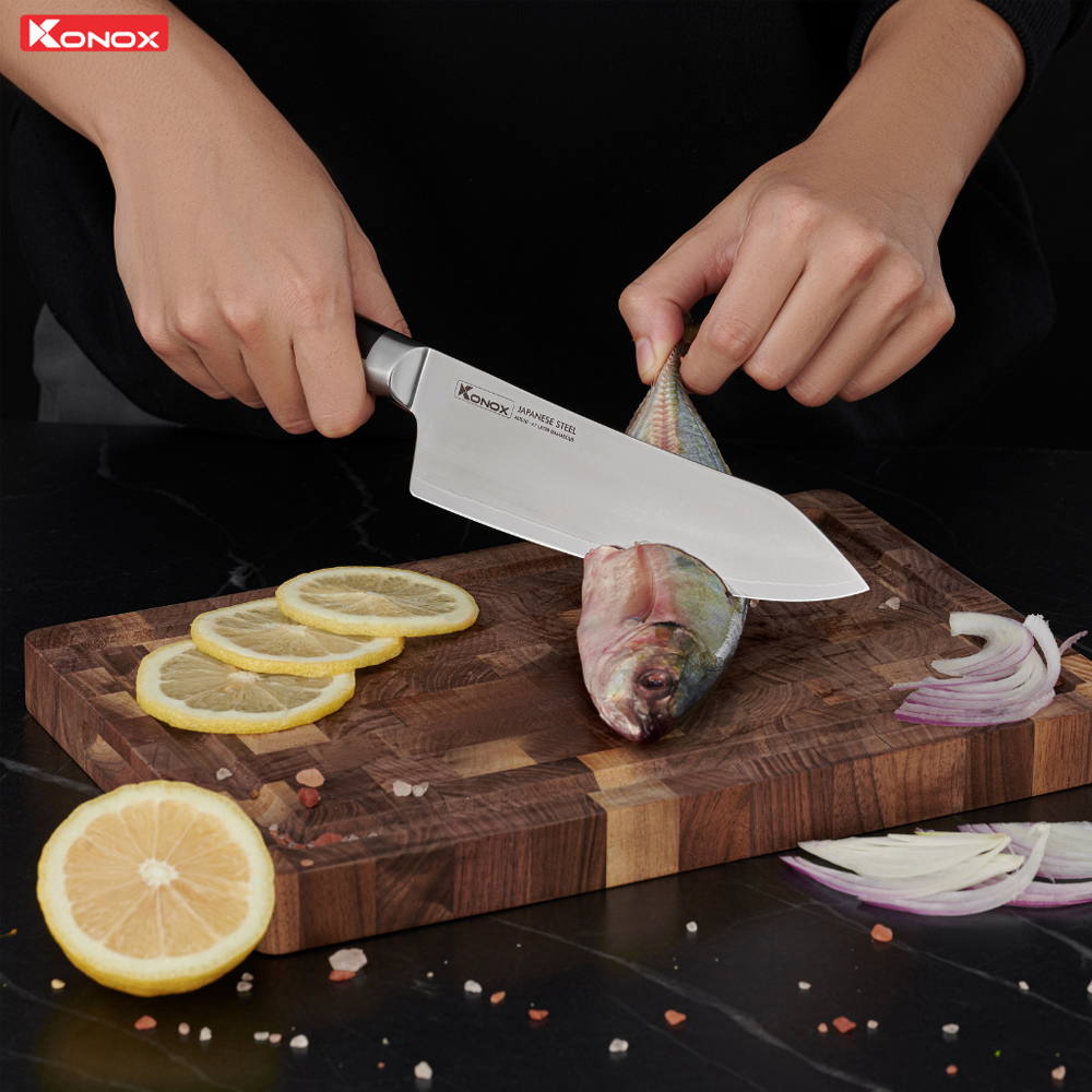 dao thep Nhat damacus Konox Eiko Deba Knife