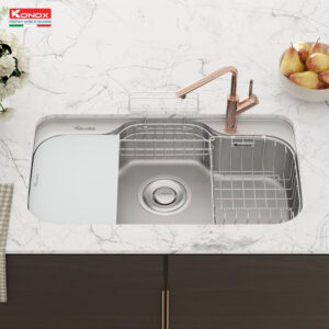 chậu rửa bát inox 1 hố phong cách Nhật bản Konox Tari 9051SR