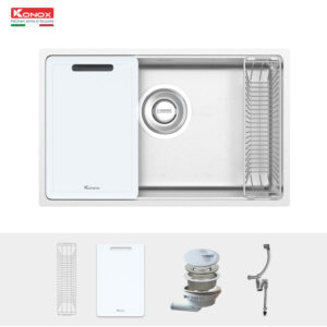 Phụ kiện Chậu rưới bát 1 hố chống xước phong cách Nhật Bản Tari 7648SR