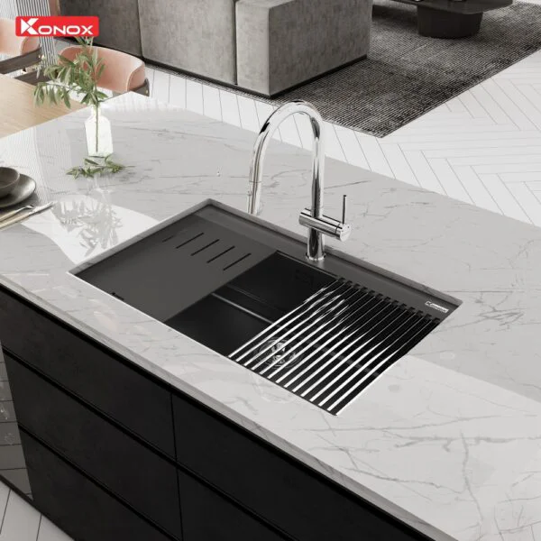 Top 5 Chậu Rửa Bát Konox Hot Trend Năm 2024 – Xu Hướng Nhà Bếp Hiện Đại Chậu rửa bát đá Terra 790S